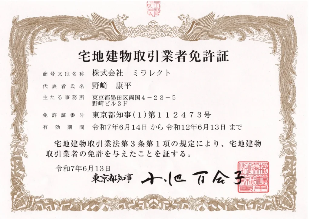 宅地建物取引業者免許